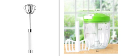Semi-automatic Stainless Steel Egg Beater Whisk Hand Pressure Rotating Manual Mixer Egg Tools Cream Stirrer Kitchen Accessories - Image 6