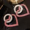Fashion peach Heart Accessories Earrings - Image 5