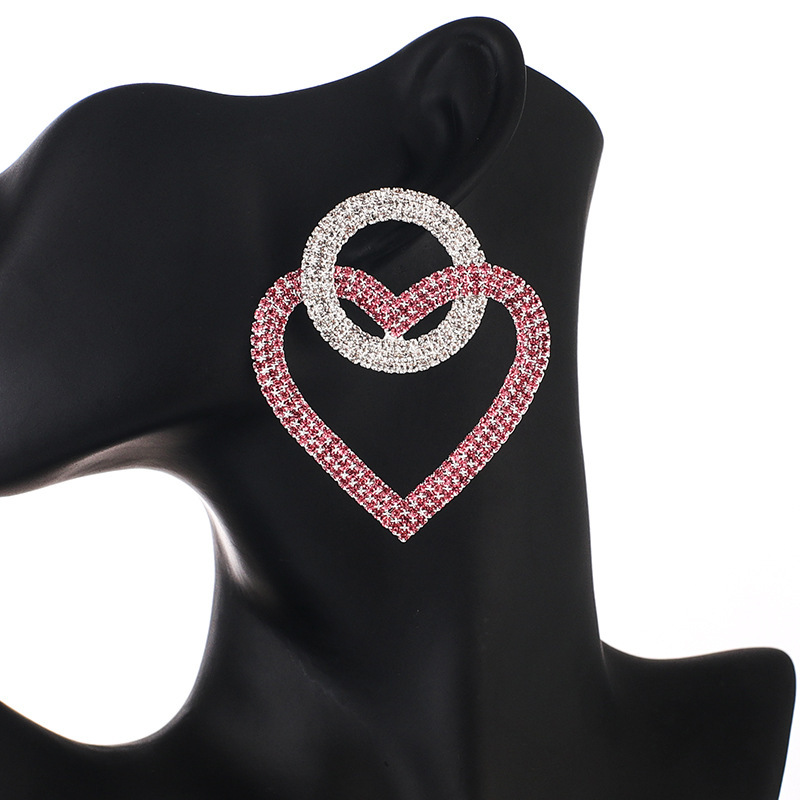 Fashion peach Heart Accessories Earrings - Image 10