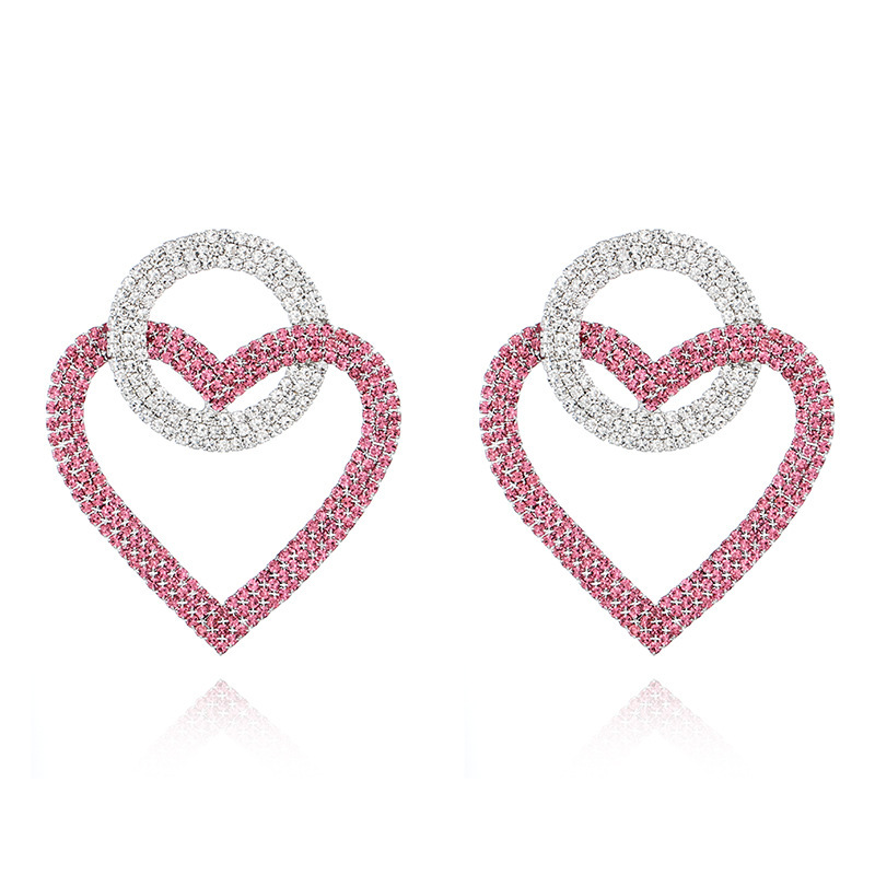 Fashion peach Heart Accessories Earrings - Image 8