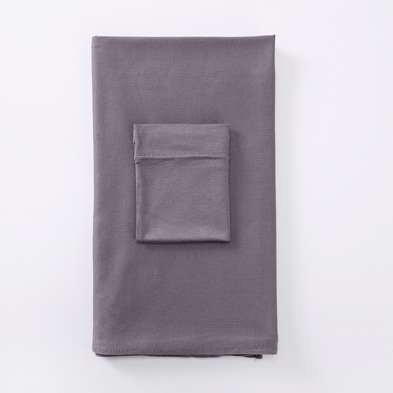 Women's Minimalist Modal Bottom Hat Integrated Scarf - Image 8