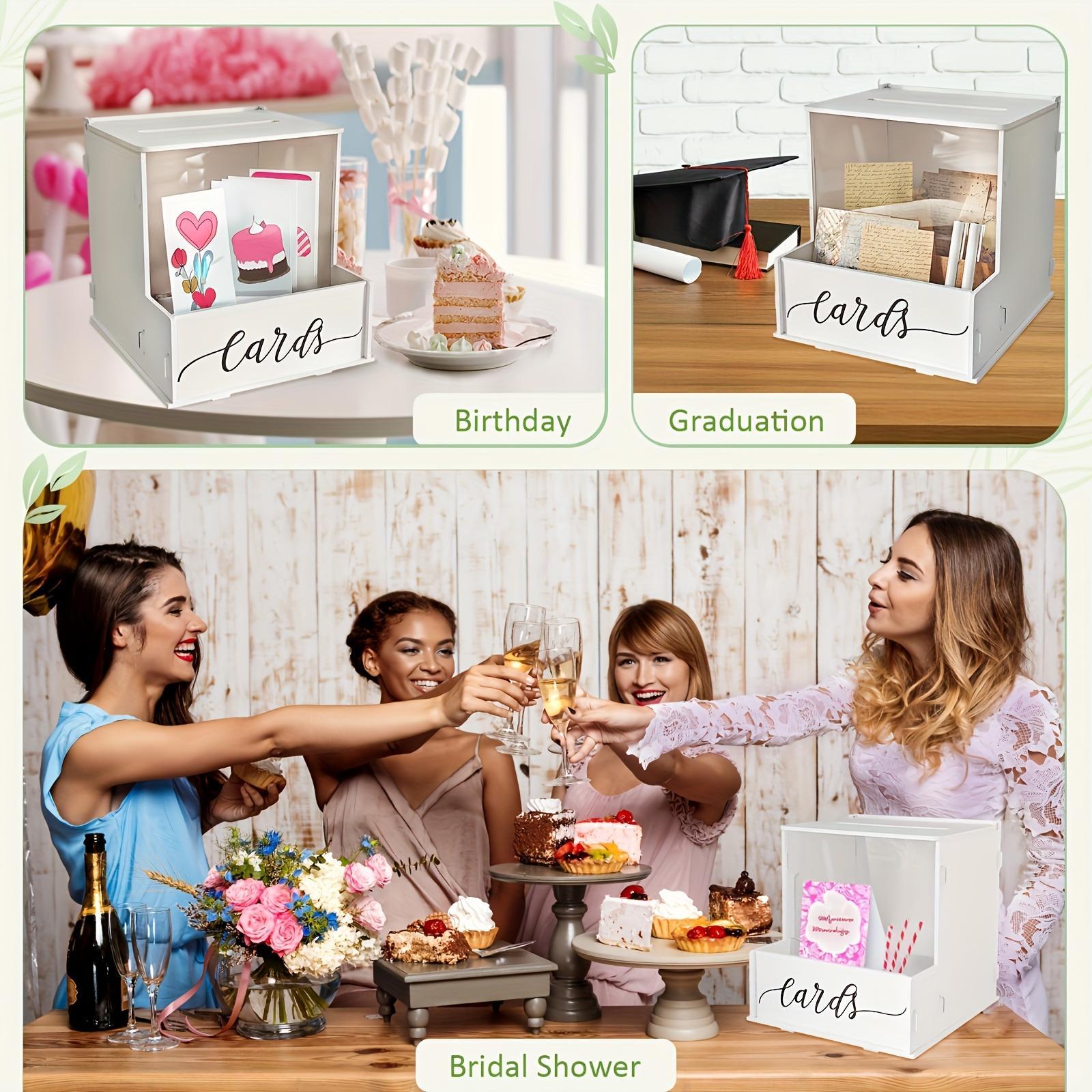 Elegant White PVC Rectangular Wedding Card Box With Lockable Lid Durable Decorative Gift Box For Wedding Money, Favors, And Party Gifts Suitable For Weddings, Birthdays, And Christmas Parties - Image 8