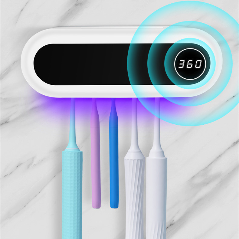 Wall Mounted Toothbrush Holder Smart Toothbrush UV Sterilizer Holder Toothpaste Dispenser Squeezer For Bathroom Accessories - Image 8