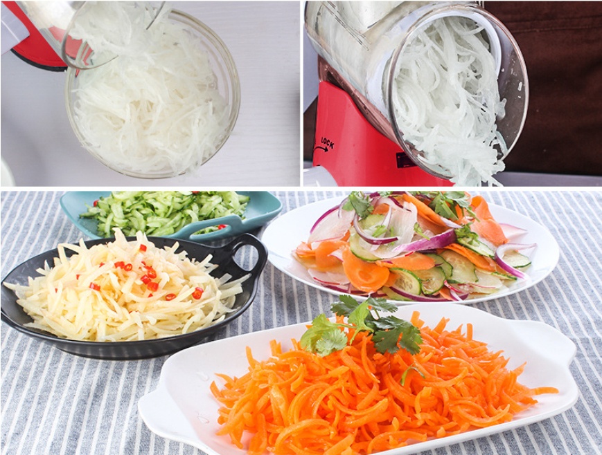 Manual Kitchen Accessories Multifunctional Round Mandoline Potato Slicer Vegetable Cutter Slicer Cheese Kitchen Gadgets - Image 5