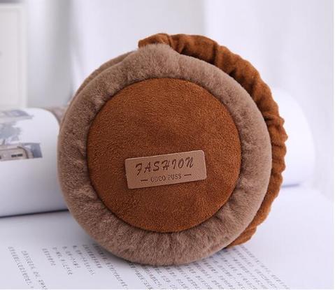 Bluetooth Earmuffs Headphones Warm Plush Earmuffs Ure Color Fashion Foldable Soft Simple Adjustable Winter Accessories - Image 4