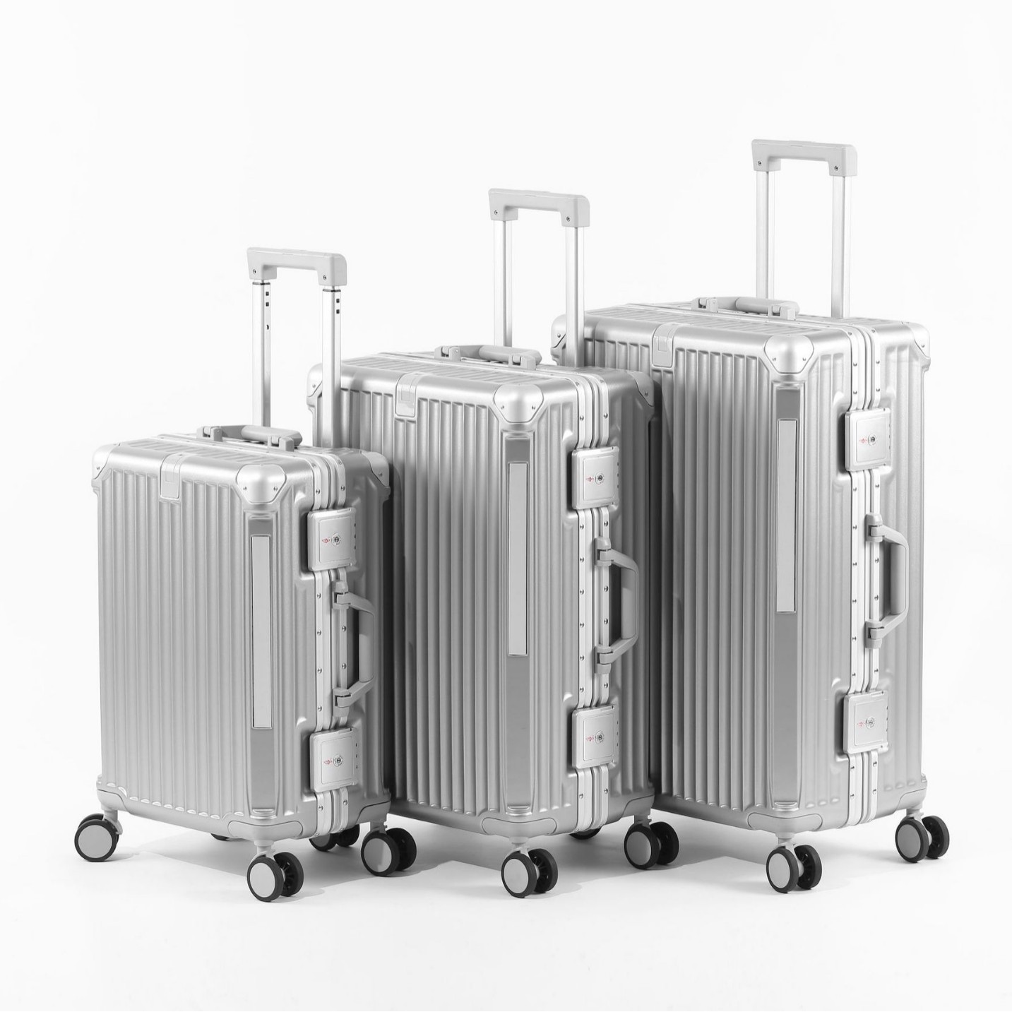 Aluminum-frame Carry-on Suitcase Drop-resistant Trolley Case Travel Luggage - Image 2