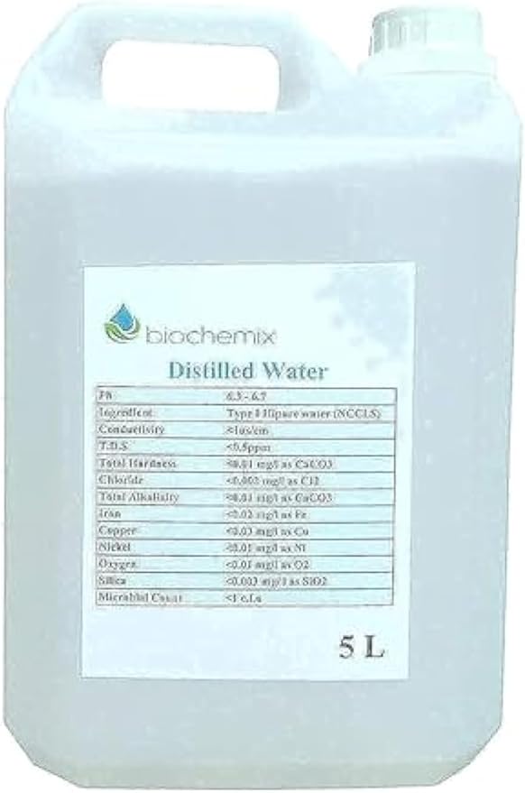 BioChemixHIPURE Distilled Water 5000ml