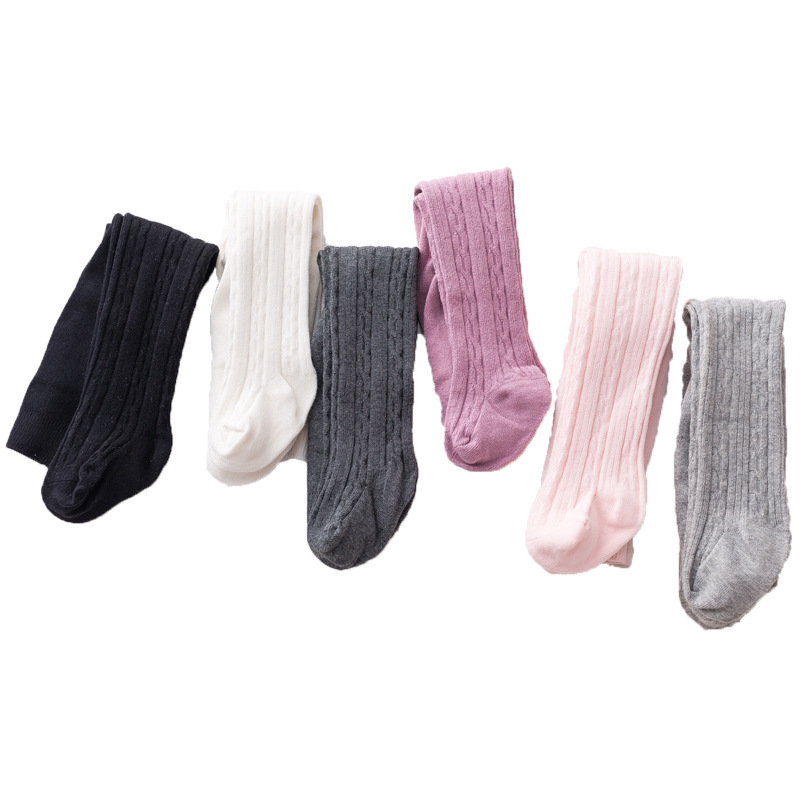 Fashion Simple Baby Cotton Solid Color Pantyhose - Image 7
