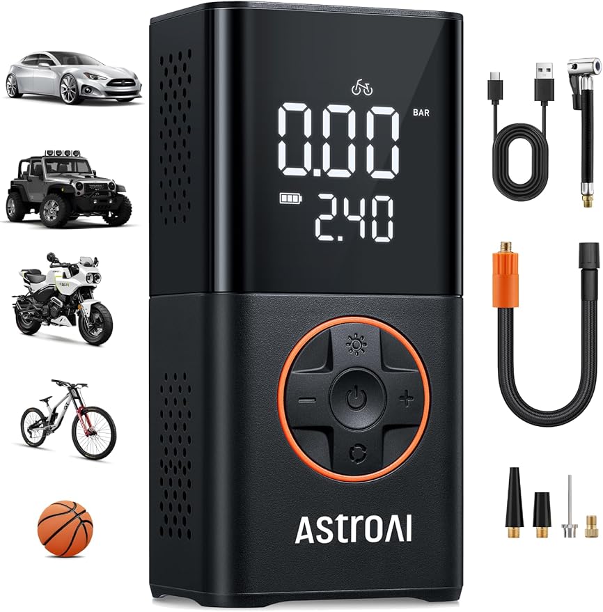 AstroAI Tyre Inflator Portable Cordless Air Compressor 150PSI Air Pump