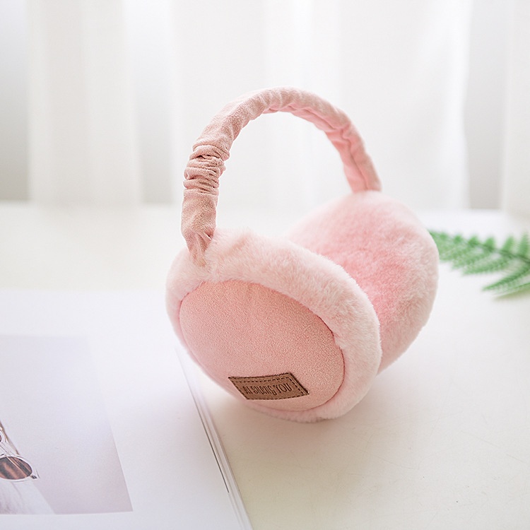 Bluetooth Earmuffs Headphones Warm Plush Earmuffs Ure Color Fashion Foldable Soft Simple Adjustable Winter Accessories - Image 3