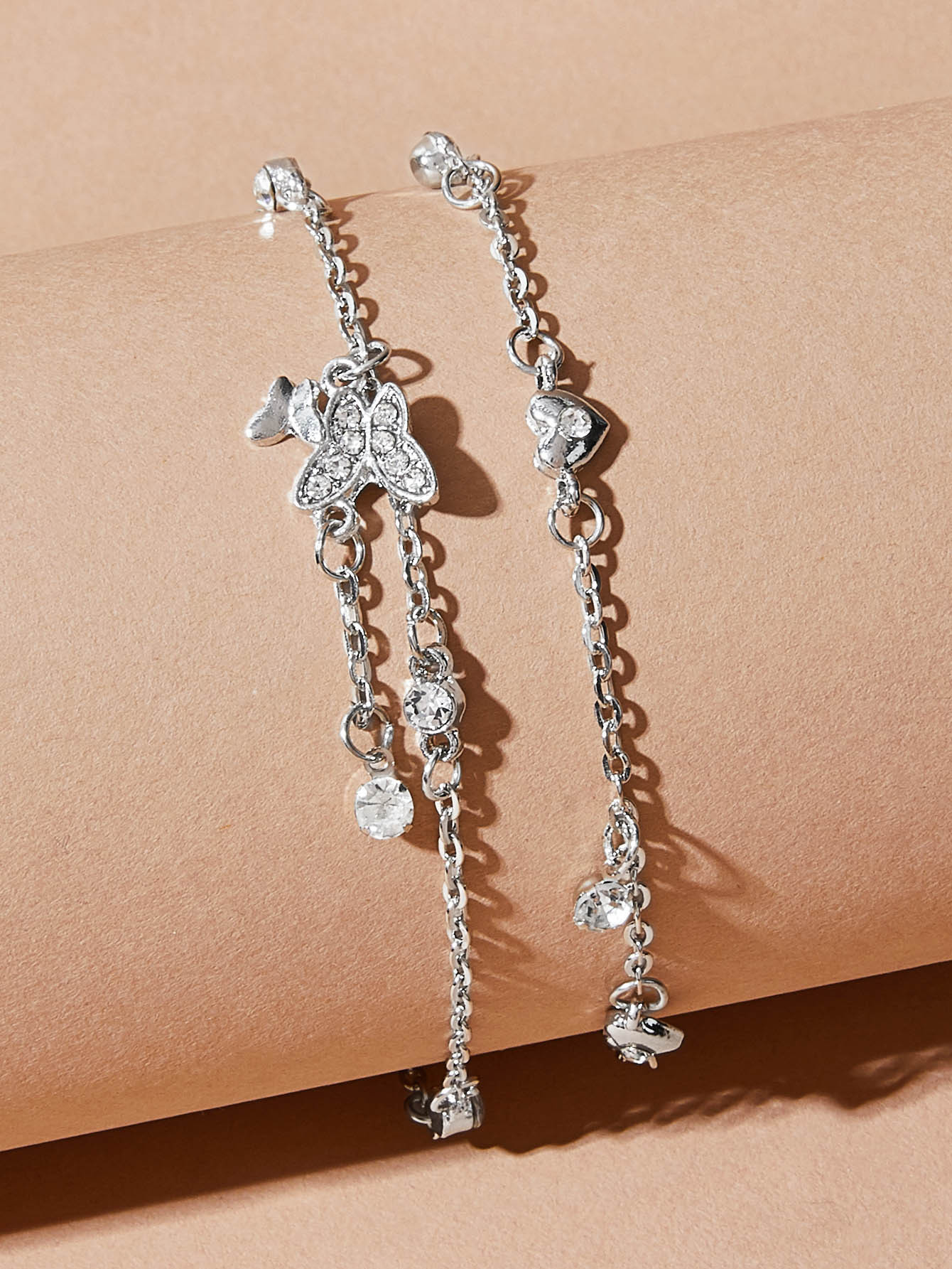 Women's Fashion Butterfly Love Multilayer Anklet - Image 5