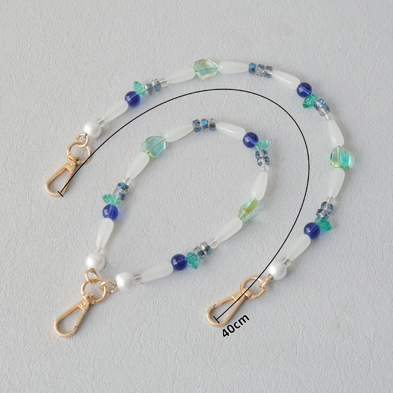 Fashion Bead Bracelet Accessories Crossbody Bag Chain - Image 3