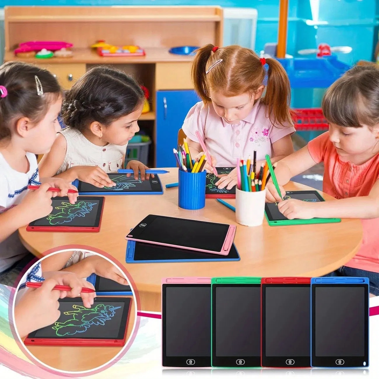 8.5 inch color LCD graffiti board, LCD handwriting board, children's art board that can be erased, electronic drawing board, reusable and erasable writing surface, perfect gift for children - Image 2