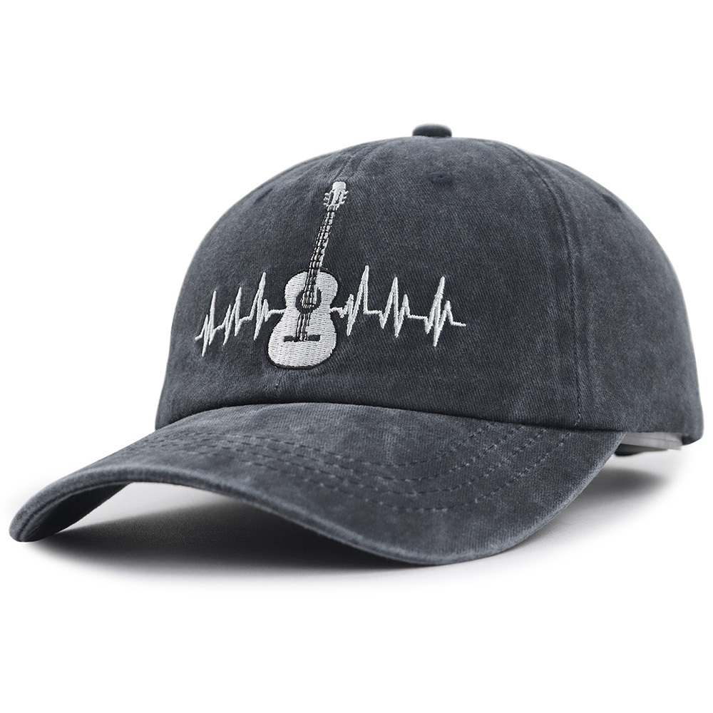 2pcs Guitar Accessories Baseball Cap Guitar Hat Gifts For Women Men, Adjustable Embroidered Wash Cotton Baseball Cap - Image 8