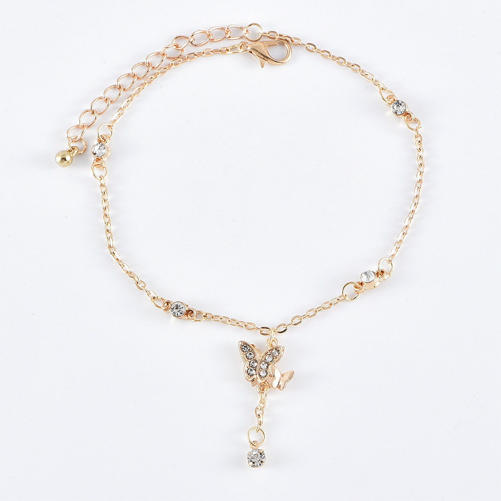 Women's Fashion Butterfly Love Multilayer Anklet - Image 8