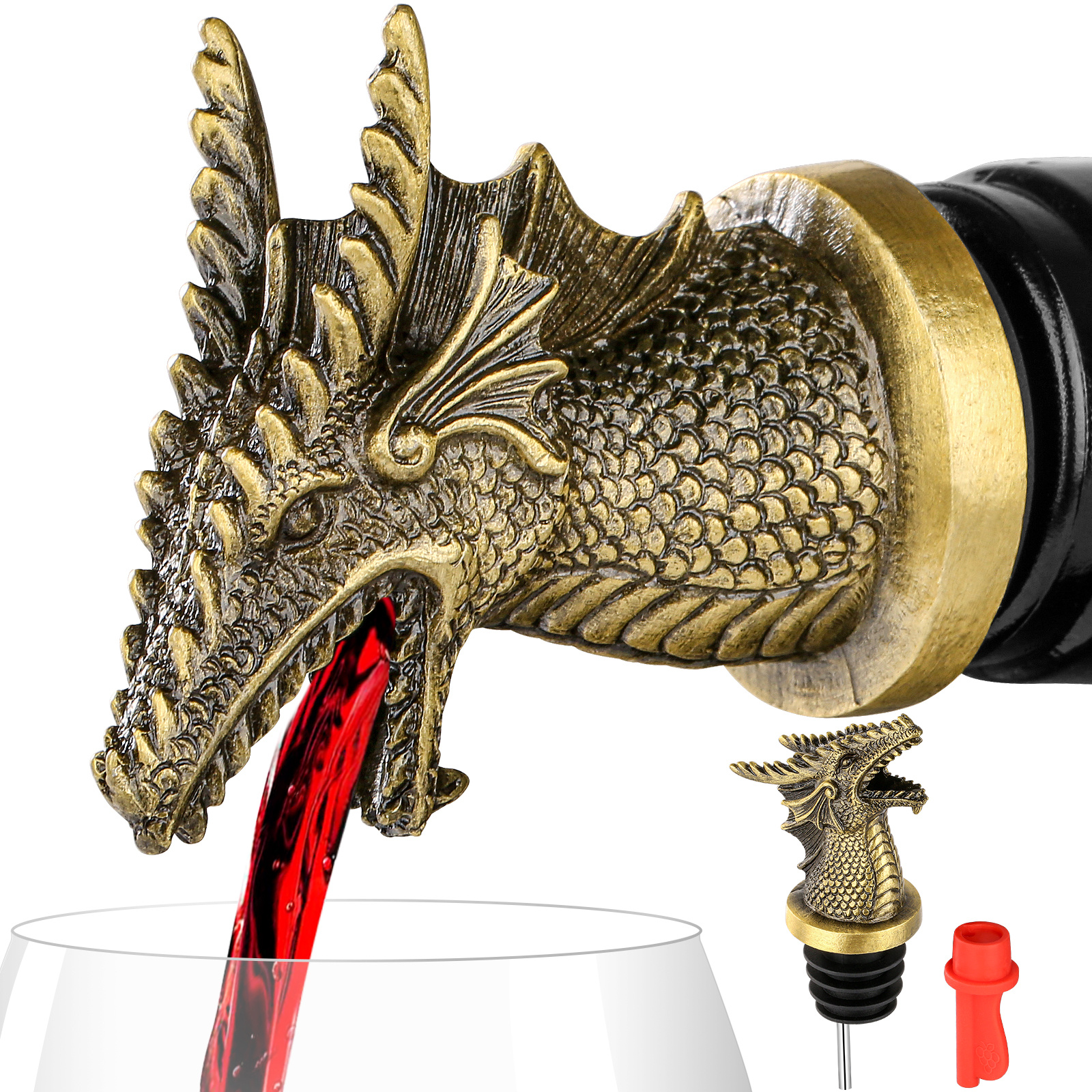 Dual Function Faucet Dispenser, Wine Stopper, Bottle Stopper, Interesting Faucet Dispenser For Cocktails And Whiskey Bottles, Kitchen Accessories - Image 5