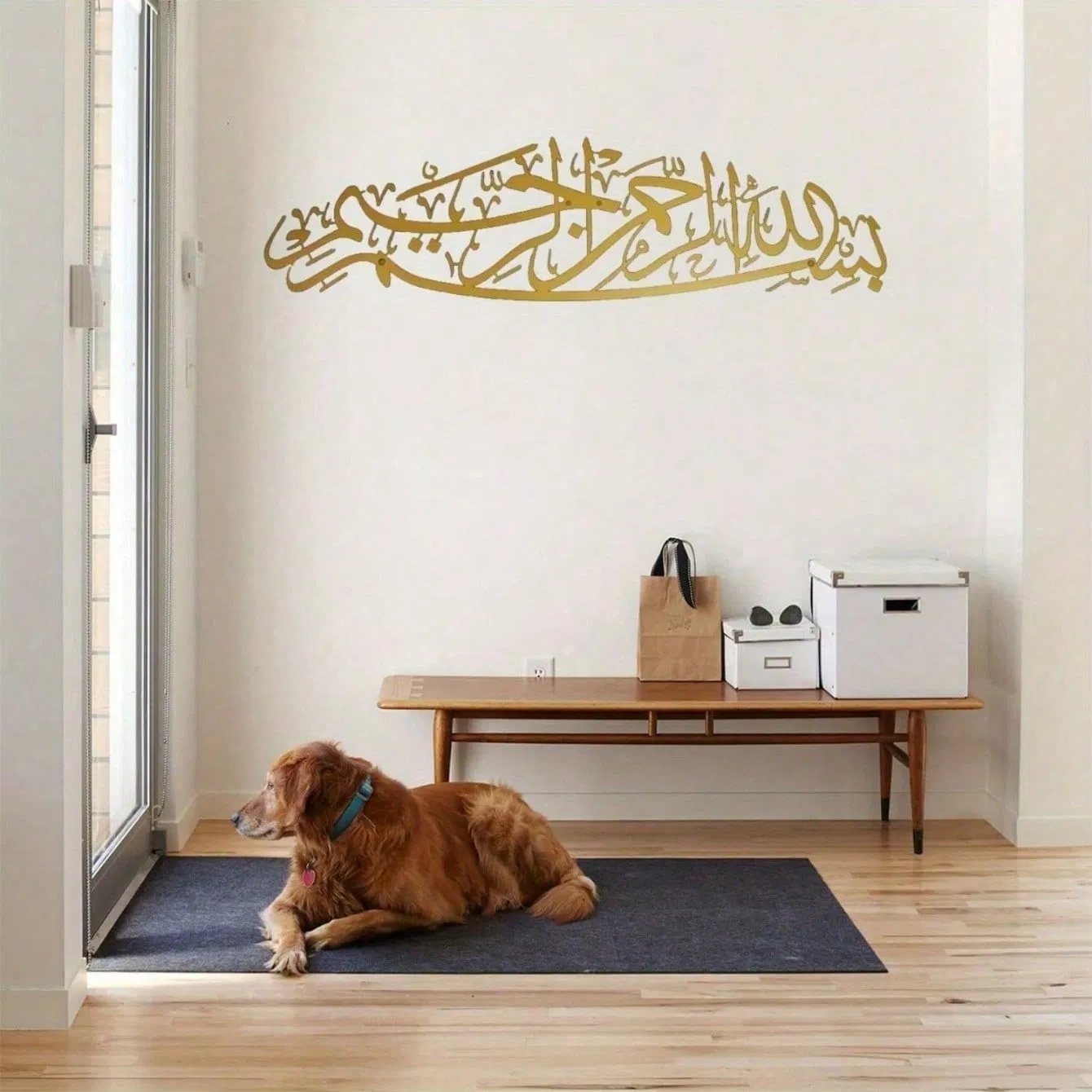 CIFbuy™ Iron Islamic Calligraphy Wall Art, Religious Style Wall Hanging, Muslim Theme Home Decor (TikTok, Temu: Self-pickup available) - Image 4