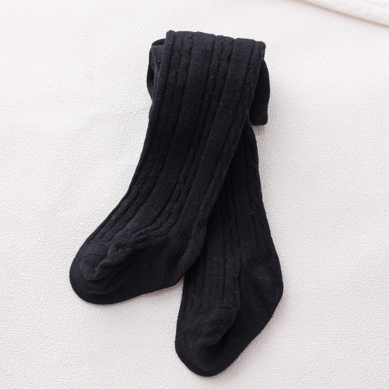 Fashion Simple Baby Cotton Solid Color Pantyhose - Image 2