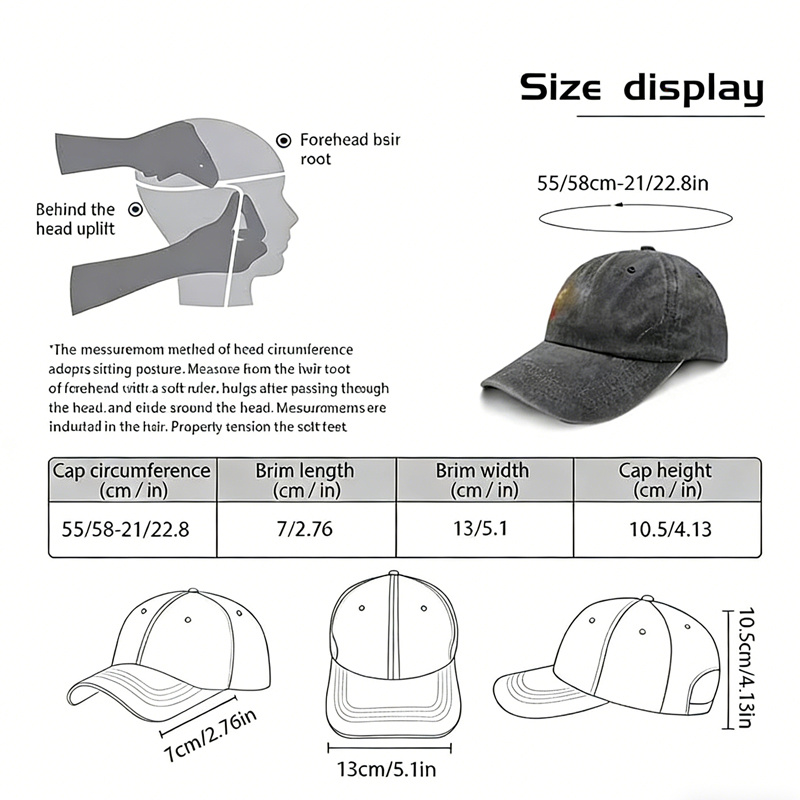 2pcs Security Hats For Men Women Security Accessories Baseball Cap - Image 4
