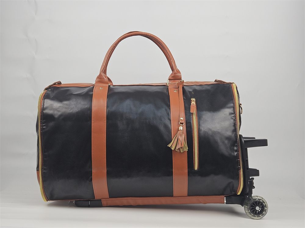 Large Capacity Trolley Travel Bag, Portable Folding Fitness Bag - Image 8