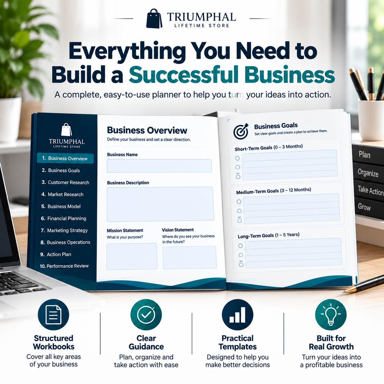 The Complete Business Planner | Fillable & Printable PDF - Image 2