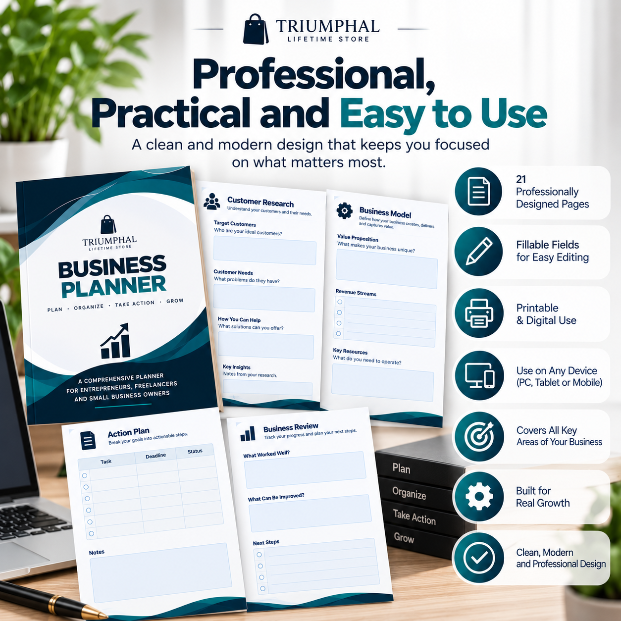 The Complete Business Planner | Fillable & Printable PDF - Image 5